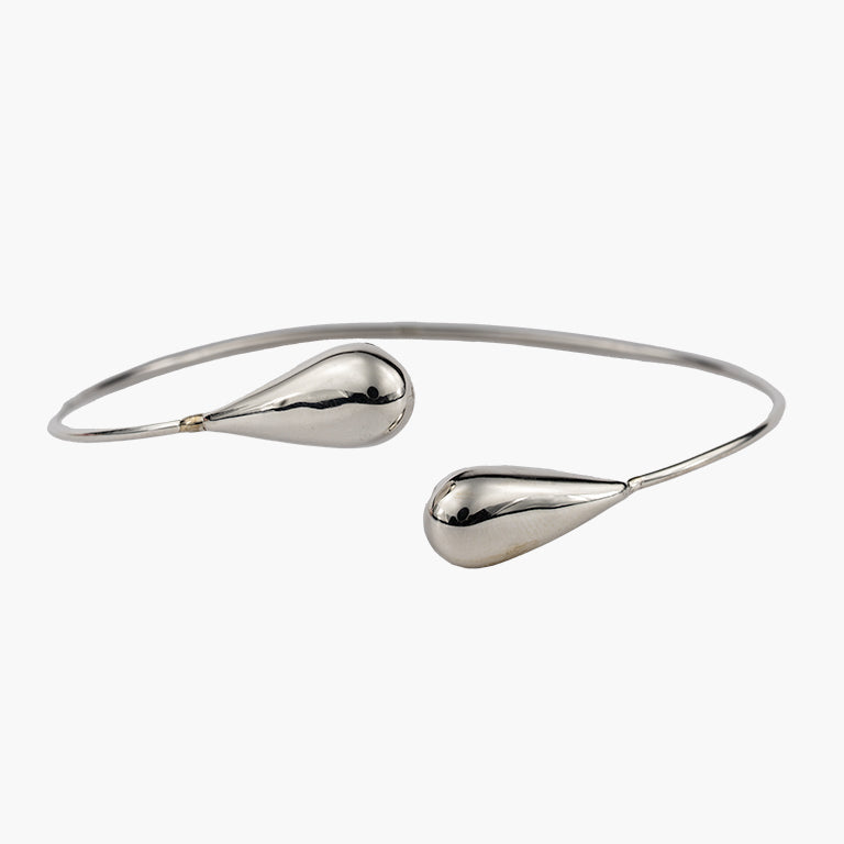 La Forma Drop Sterling Silver Cuff Bracelet