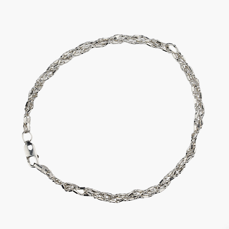 Sendera Beaded Bar Sterling Silver Bracelet