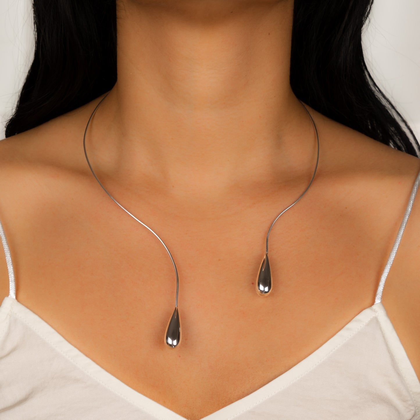 La Forma Sculptural Sterling Silver Necklace