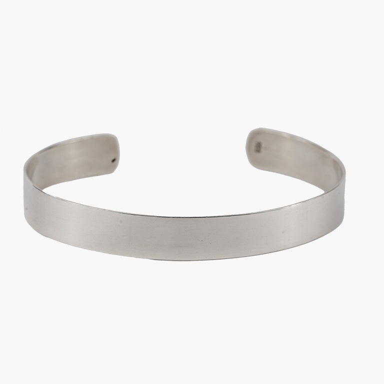 Perfil Flat Sterling Silver Cuff Bracelet