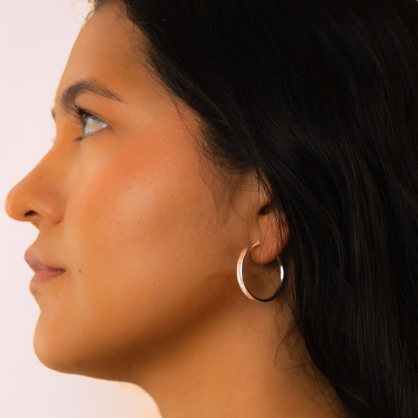 Costa Hoops Mexican Silver Earrings