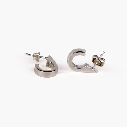 Rio Water Drop Sterling Silver Stud Earrings