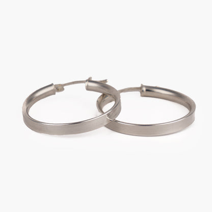 Costa Hoops Mexican Silver Earrings