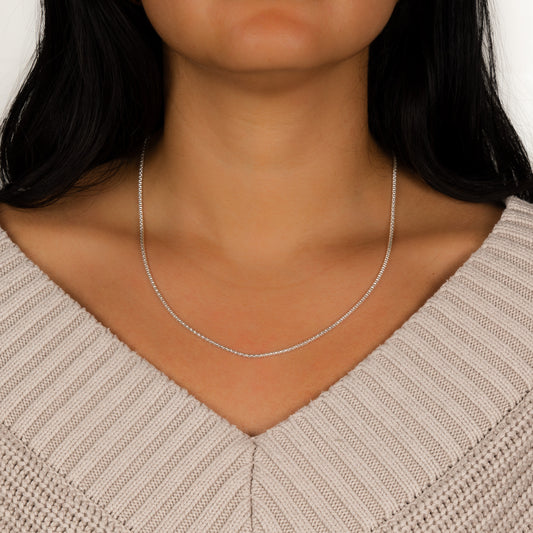 Lucera Beaded Rope Sterling Silver Necklace