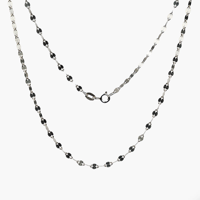 Palma Oval Link Sterling Silver Necklace