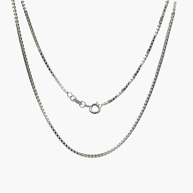 Isla Box Chain Sterling Silver Necklace