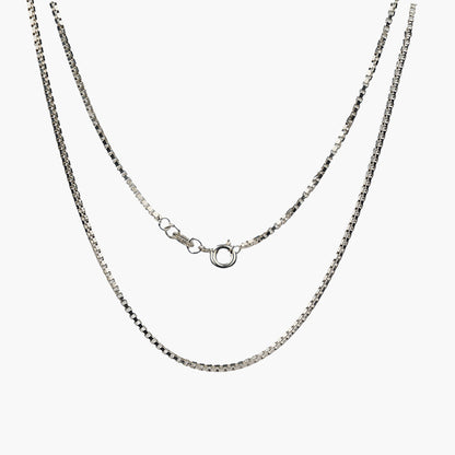 Isla Box Chain Sterling Silver Necklace