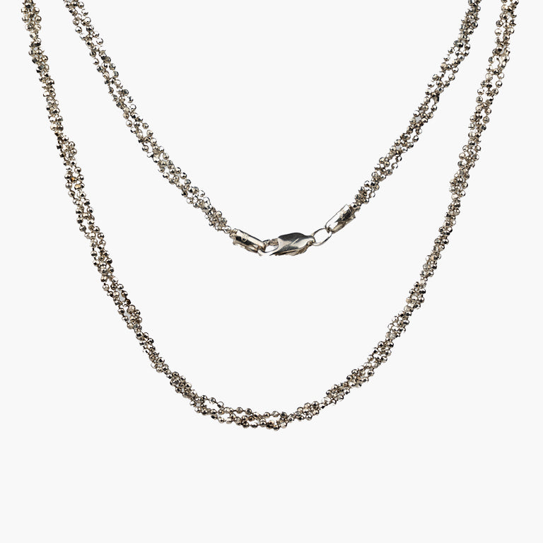 Marea Beaded Braid Sterling Silver Necklace