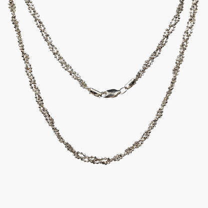 Marea Beaded Braid Sterling Silver Necklace